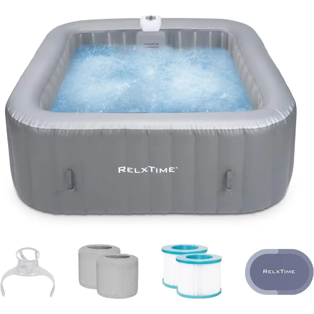 Inflatable Hot Tub 4 To 6 Person, Blow Up Spa