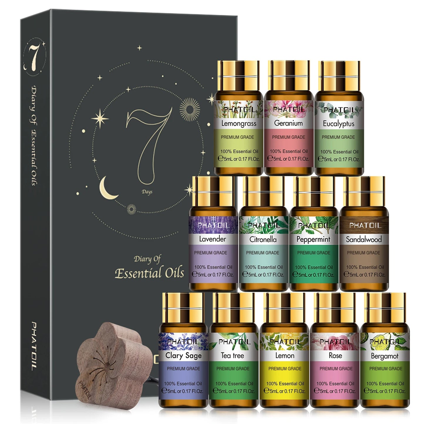 12pcs Gift Box Pure Essential Oils