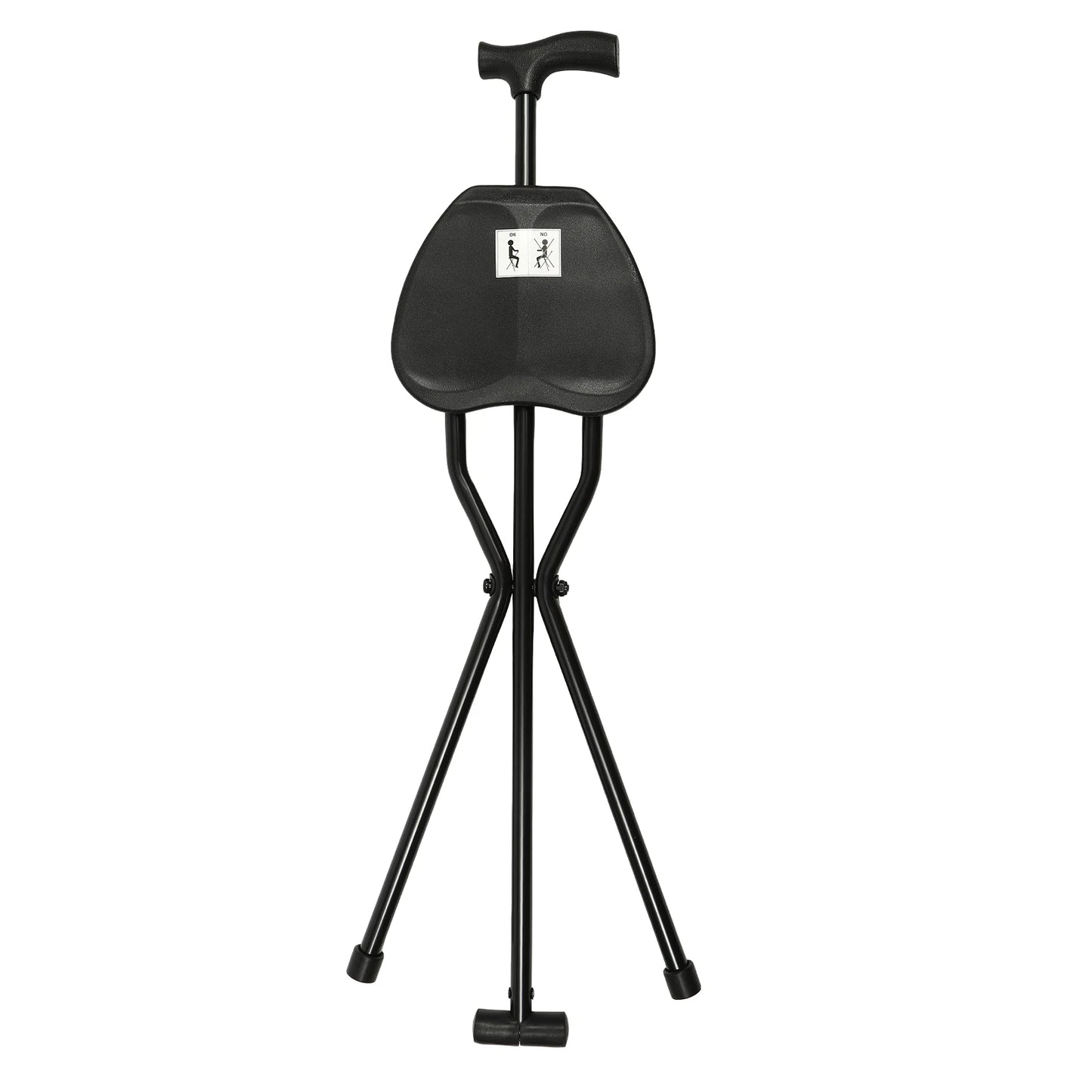 Walking Stick with Folding Seat