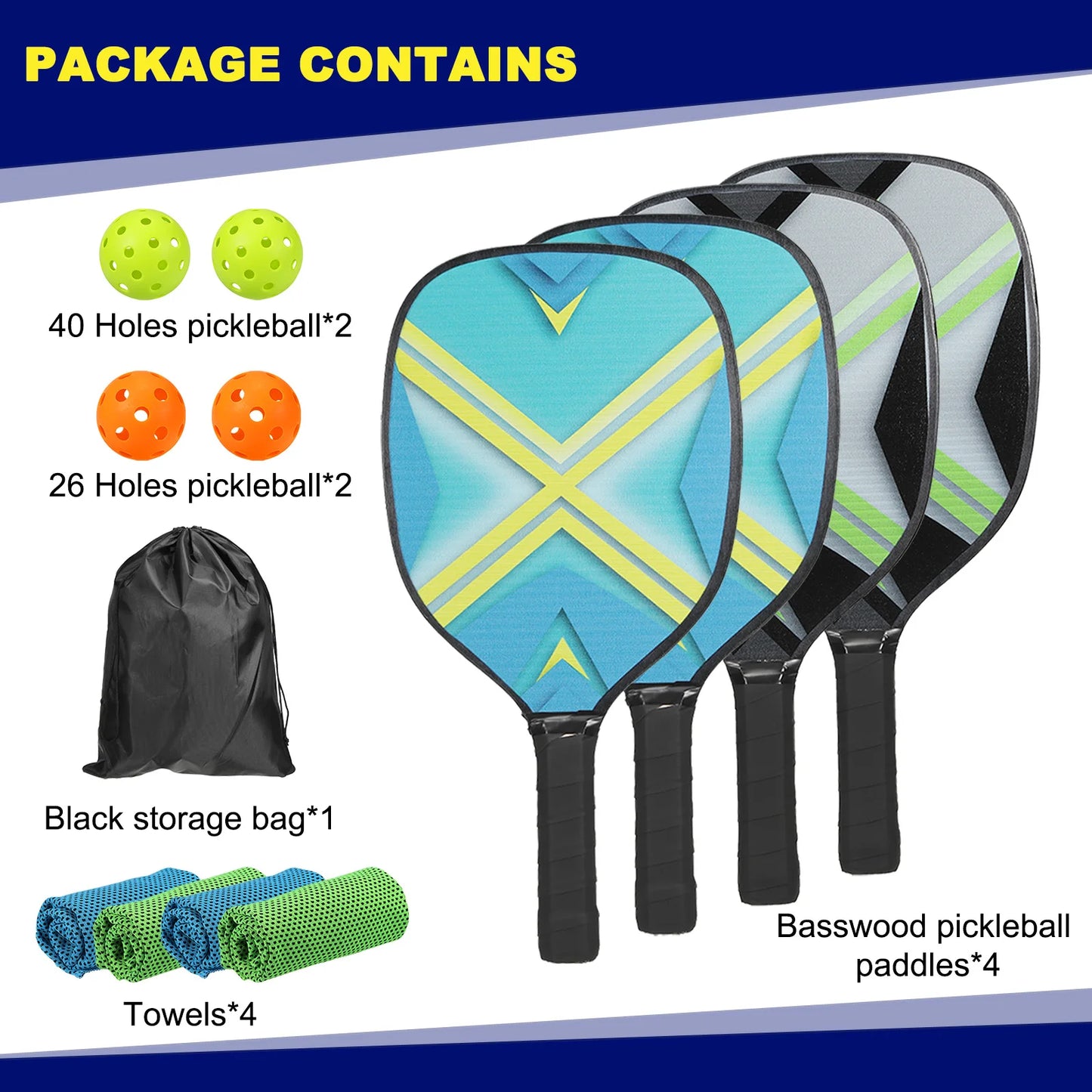 Pickleball Paddles Set