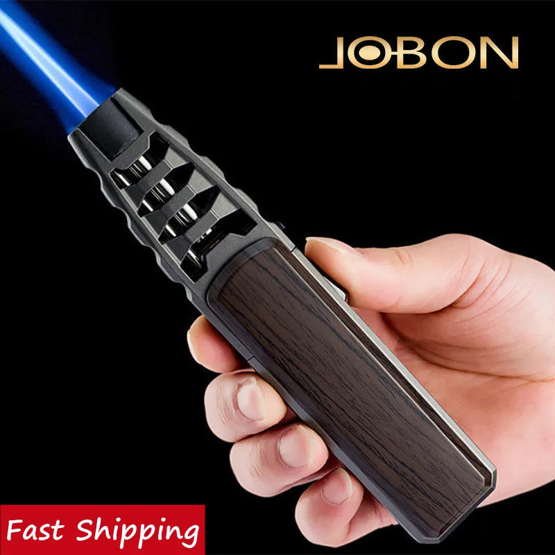 Metal Outdoor Windproof Butane Gas Lighter Turbine Torch