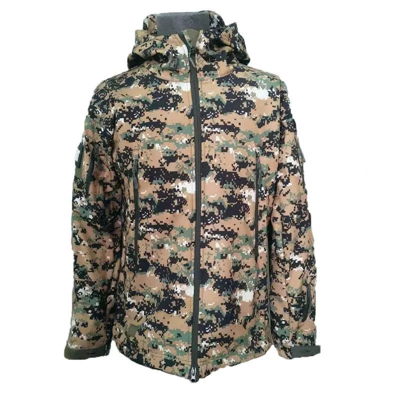 Miliary Shark Skin Soft Shell Jacket Men