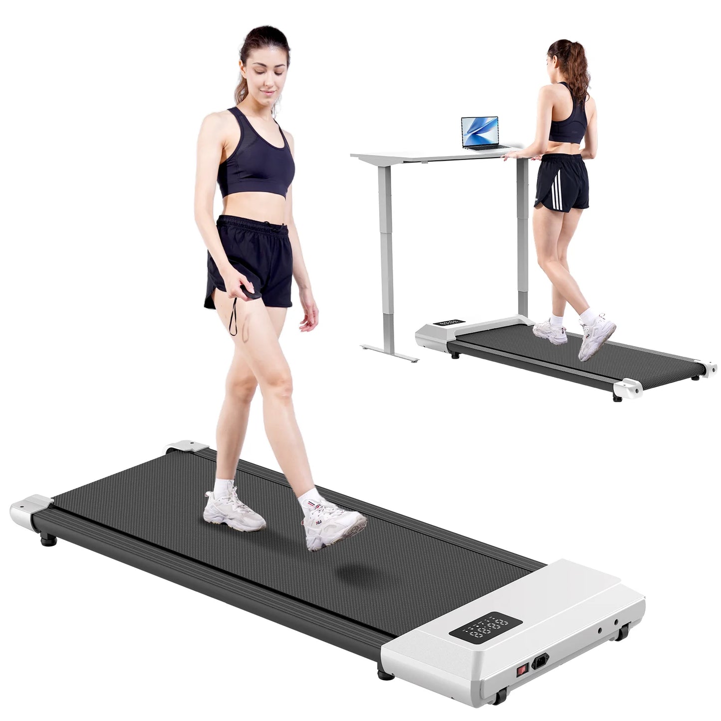 2in1 Walking Pad Mini Treadmill