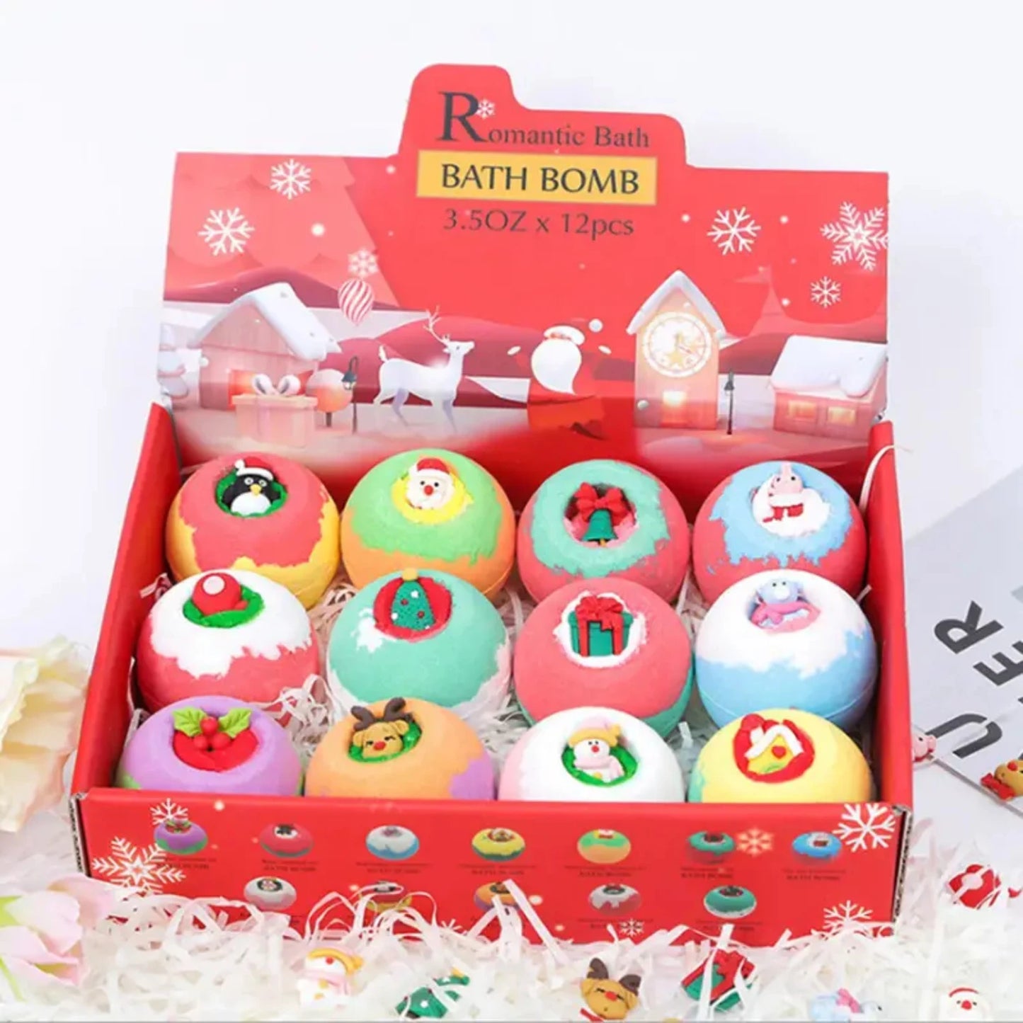 Indulge in a set of 12 Luxurious 3.5oz Sea Salt Bath Balls