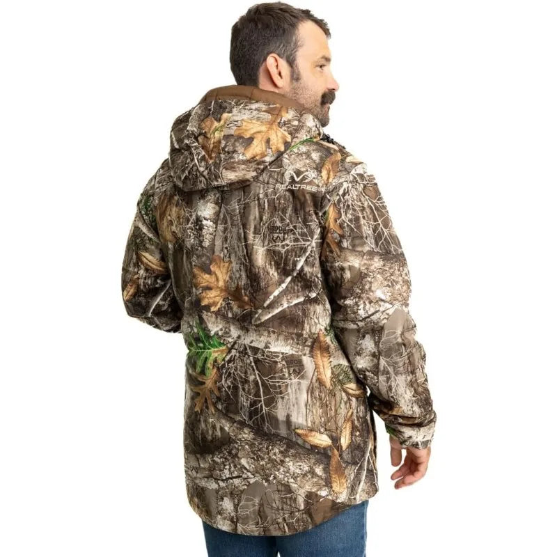Men's Edge/Timber/Max-7 Camo Hunting Insulated Cold Weather Parka Jacket