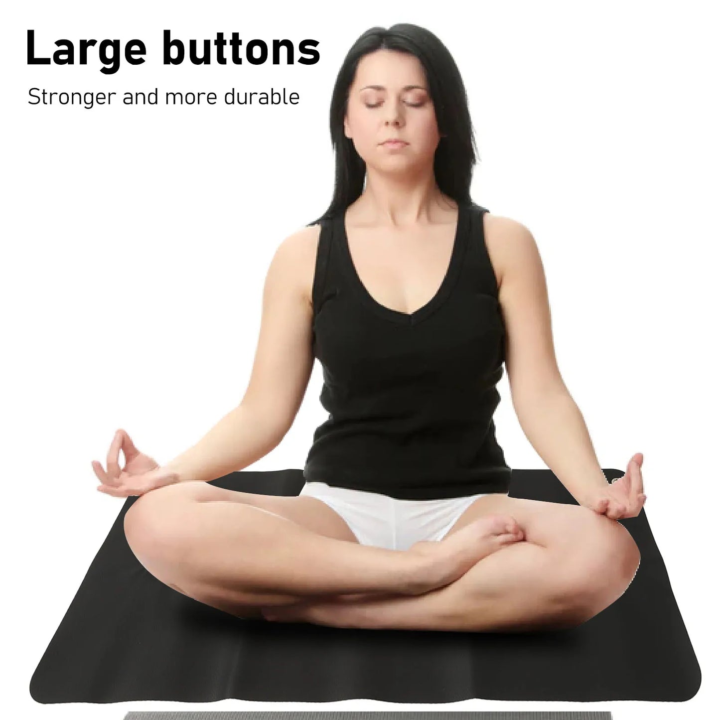 t Large Black Earthing Grounding Pad