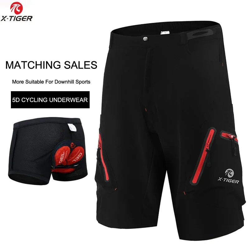 Men's Cycling Shorts With 5D Gel Pad Cycling Underwear