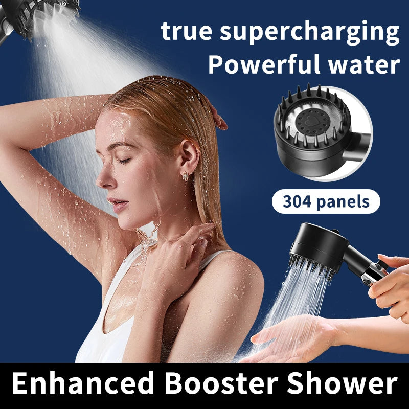 3-speed Adjustable Showerhead High-pressure Water-saving,  Showerhead