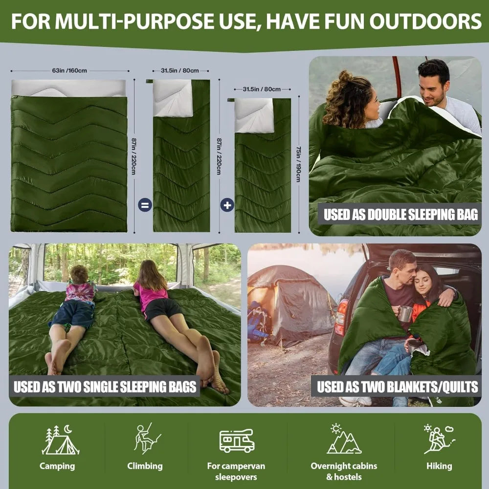 Double Sleeping Bag for Adults