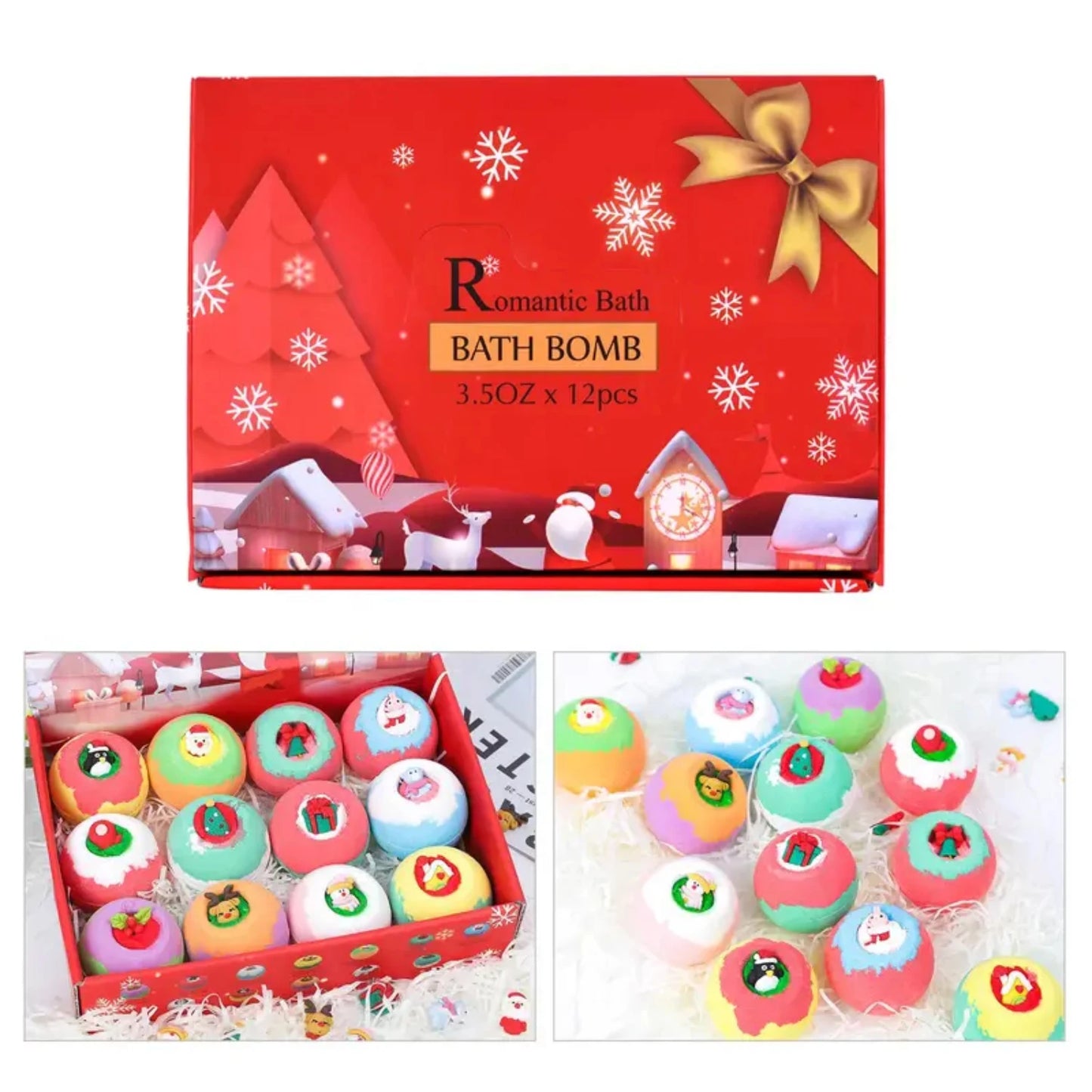 Indulge in a set of 12 Luxurious 3.5oz Sea Salt Bath Balls