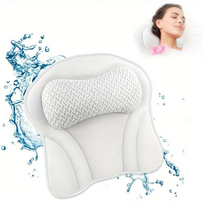 Neck and Back Support Luxury Bath Pillow for Relaxing