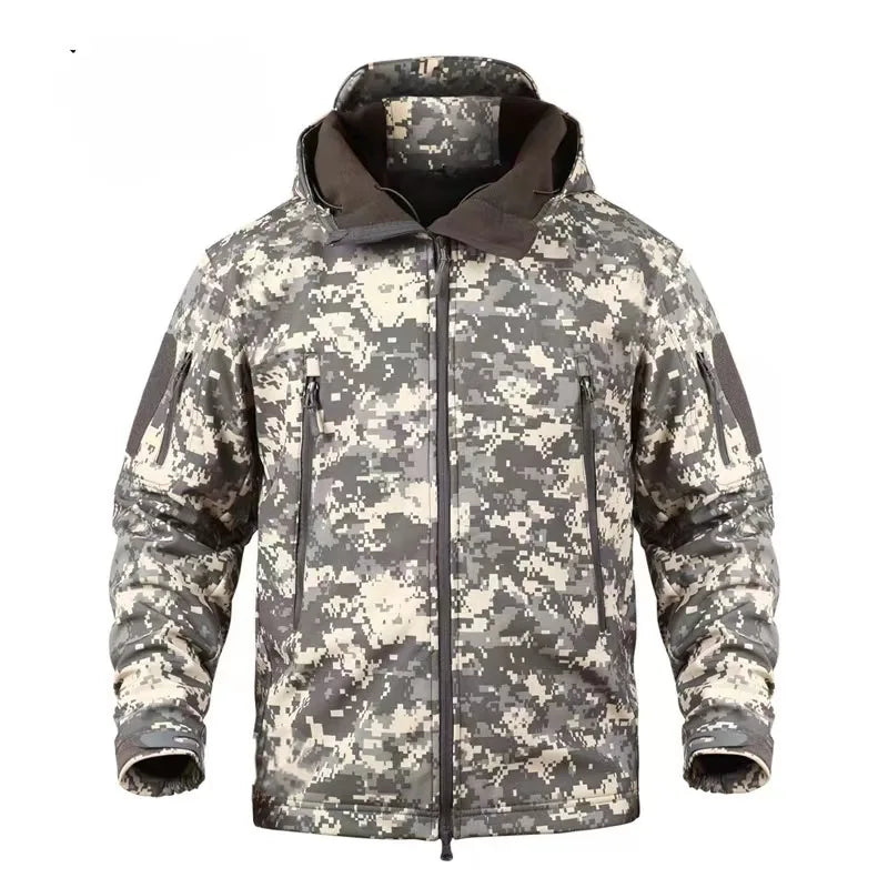 Hunting Hiking Winter Thermal Fleece Tactical Jacket