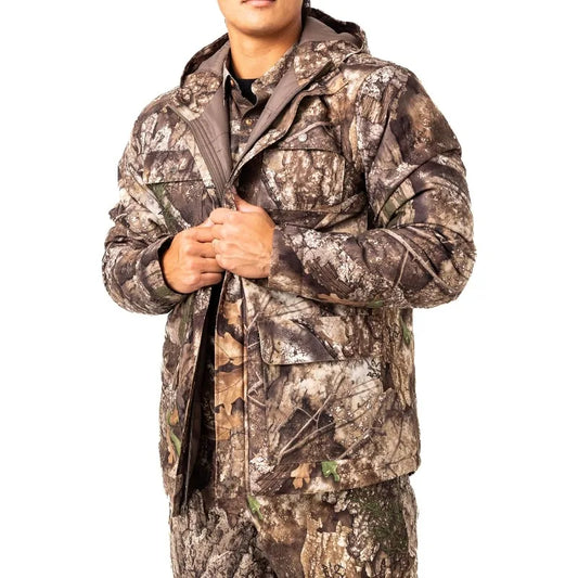 Men's Edge/Timber/Max-7 Camo Hunting Insulated Cold Weather Parka Jacket