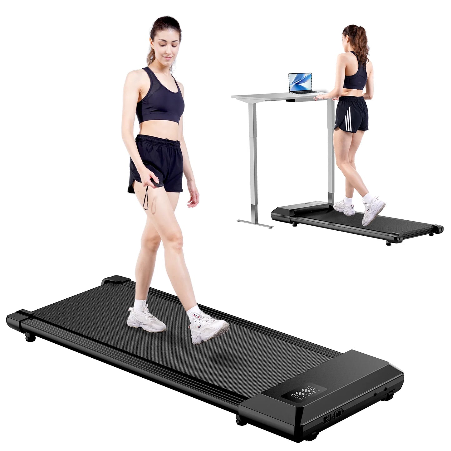 2in1 Walking Pad Mini Treadmill