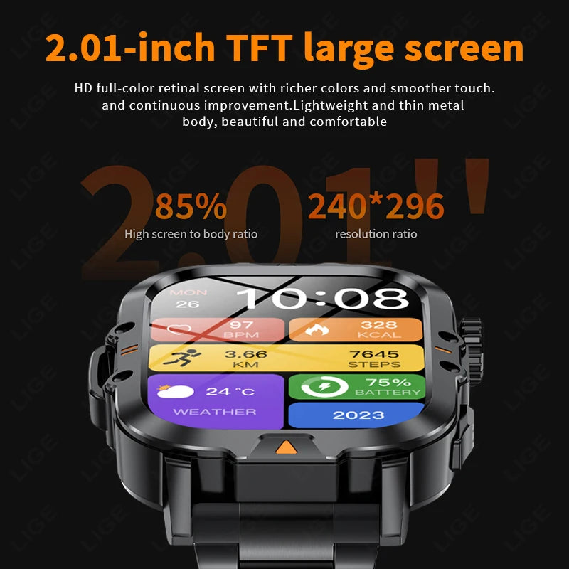 Flashlight Smartwatch For Men Women