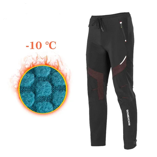 Winter Cycling Pants Men Fleece Sport