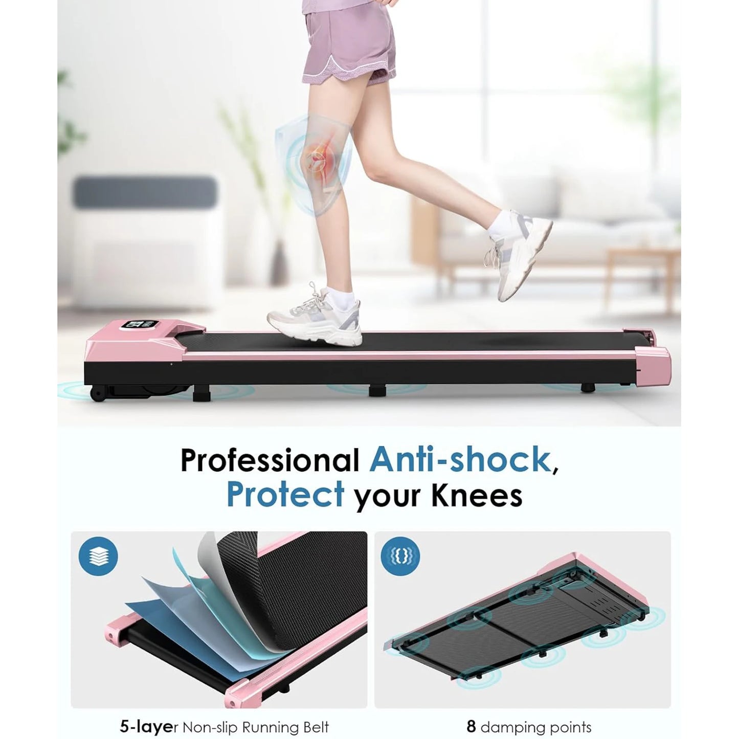 Under Desk Walking Pad Treadmill 5