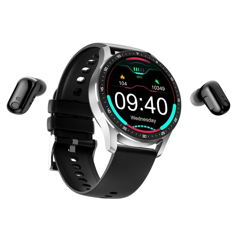 2 in 1 Smart Watch With Earbuds Smartwatch TWS Bluetooth