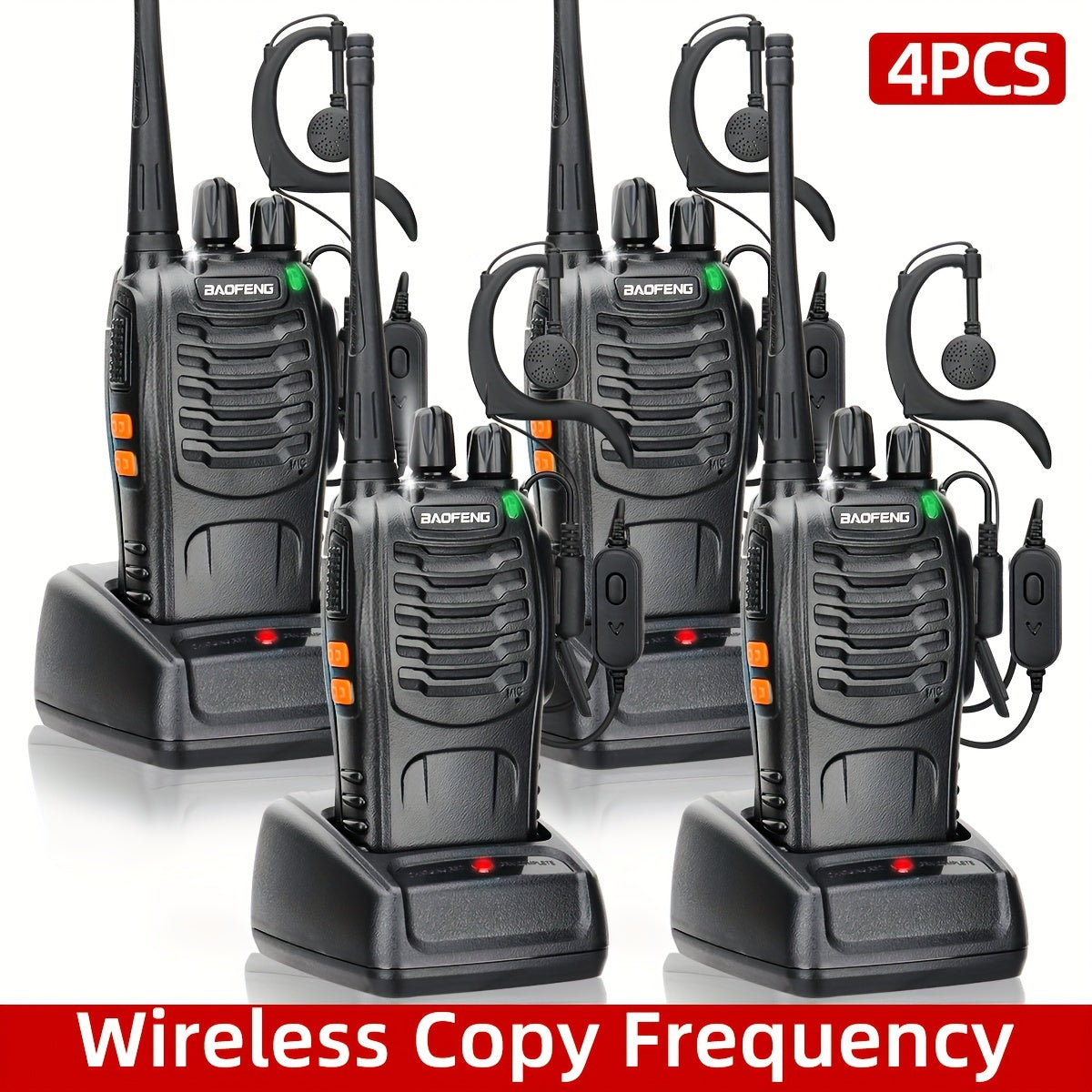 4pcs Long Range Walkie Talkie