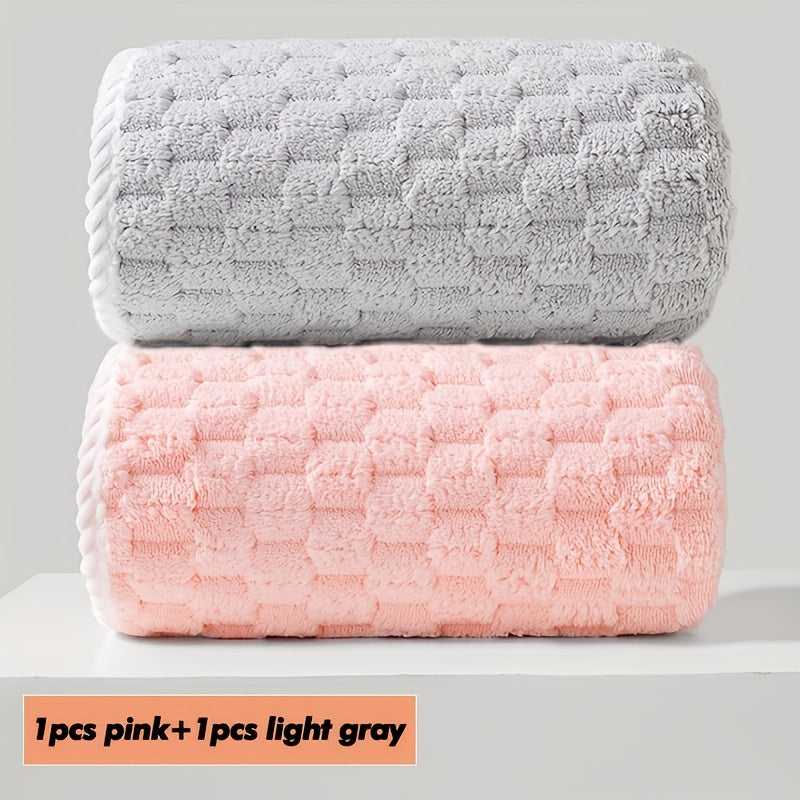 2pcs Ultra-Soft Waffle Weave Towels -