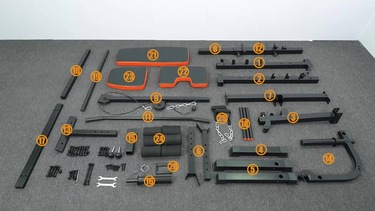 8-in-1 All In One Adjustable & Foldable Weight Bench