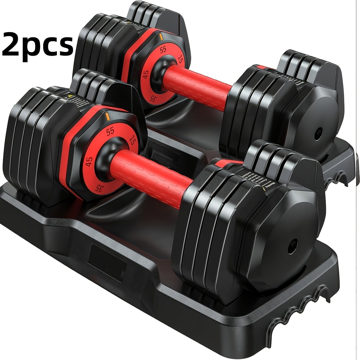 2pcs Adjustable Dumbbell Set