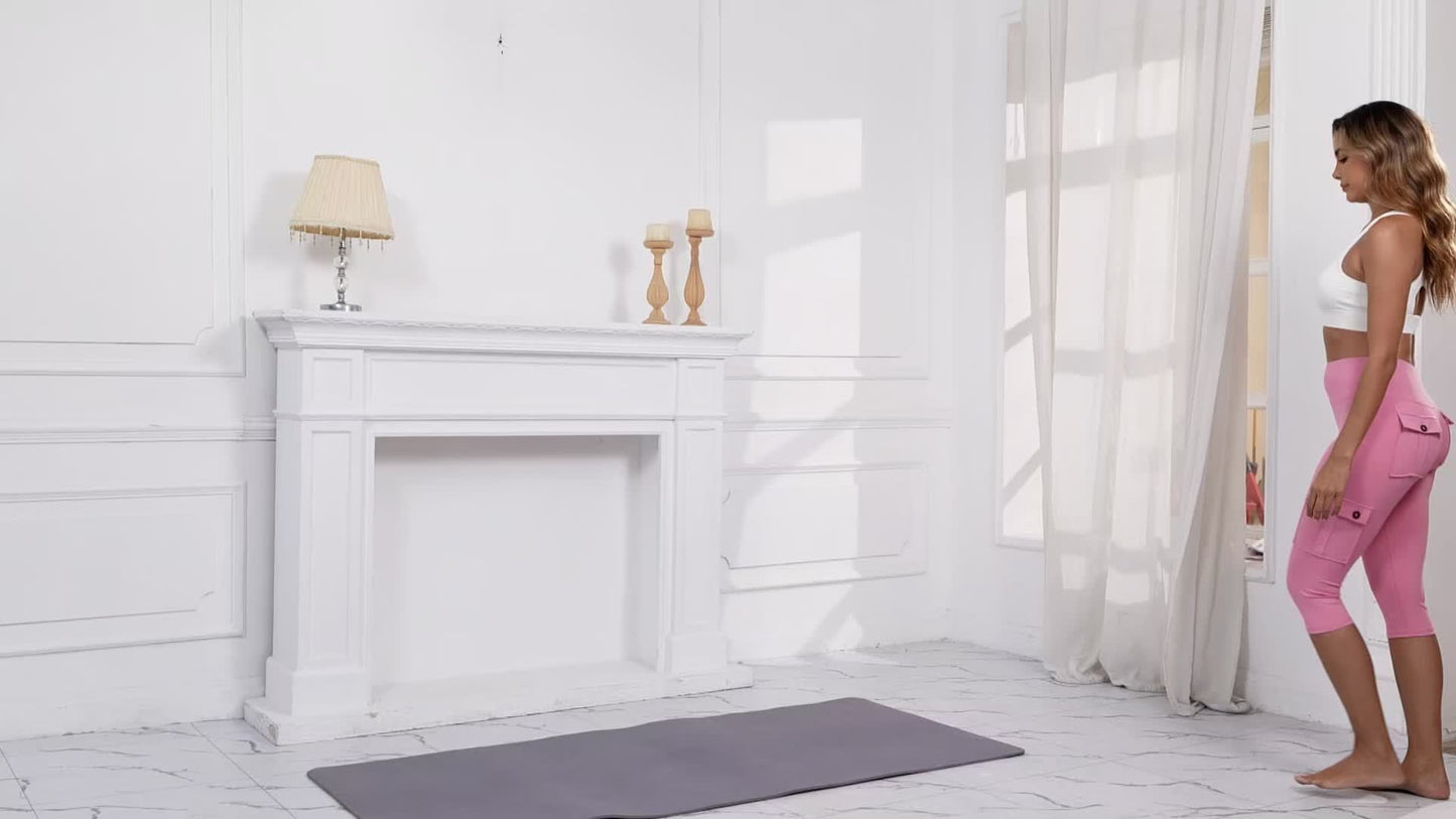 4pcs  High Waist Yoga Capri Pants