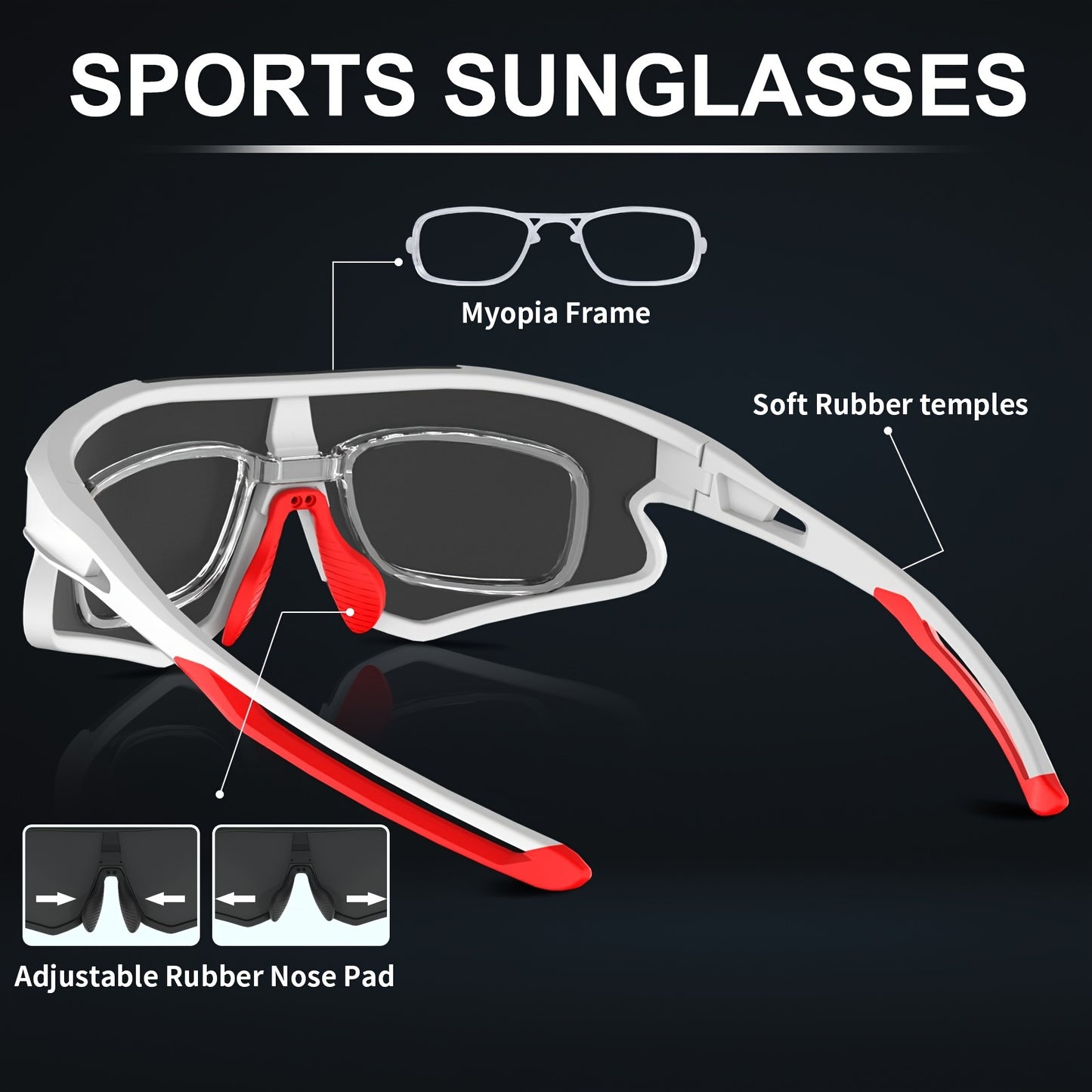 Unisex Polarized Sports Sunglasses