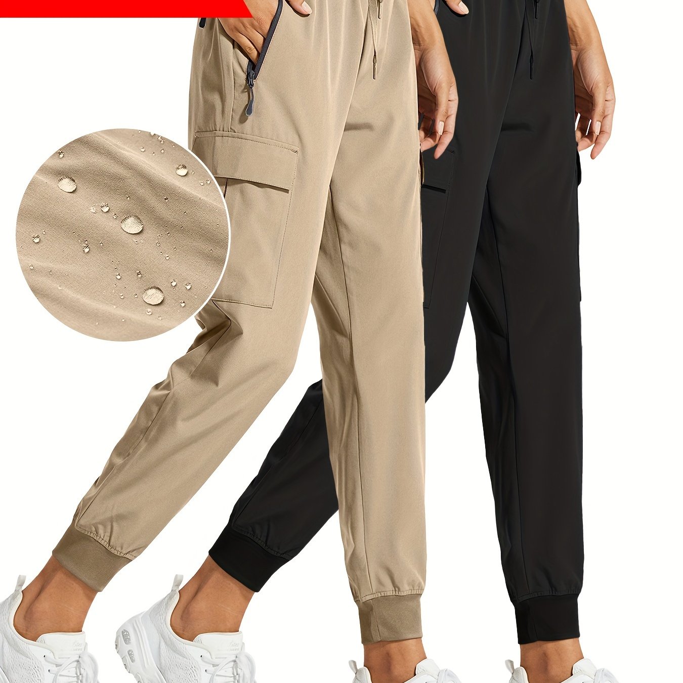 2PCS Women's Cargo Joggers