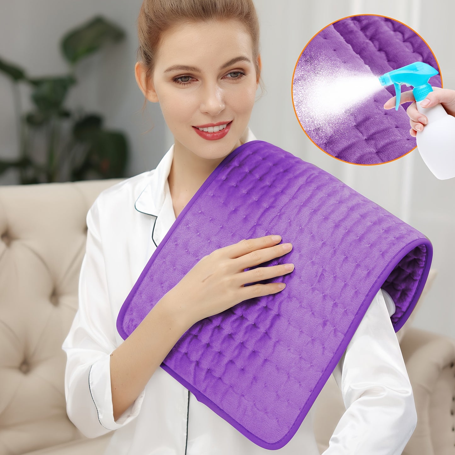 Extra Large Heating Pad with 6 Heat Levels & Auto Shutoff