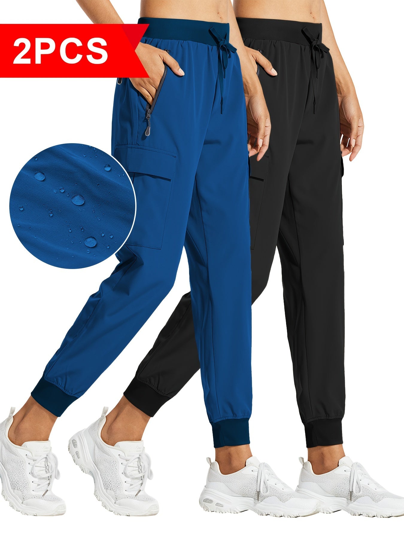 2PCS Women's Cargo Joggers