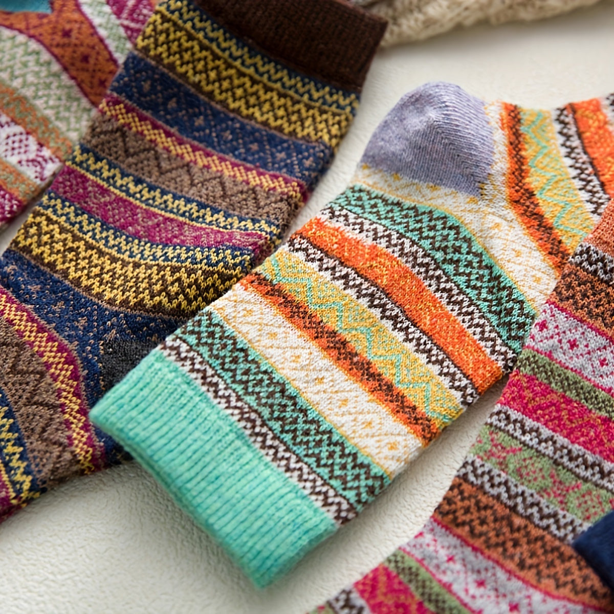 Super Soft Wool Mid Tube Socks - 10 Pairs
