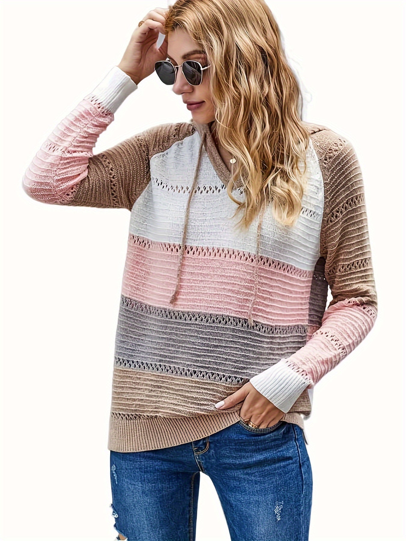 Women's Outdoor Long Sleeve Color Block Pullover/Cardigan