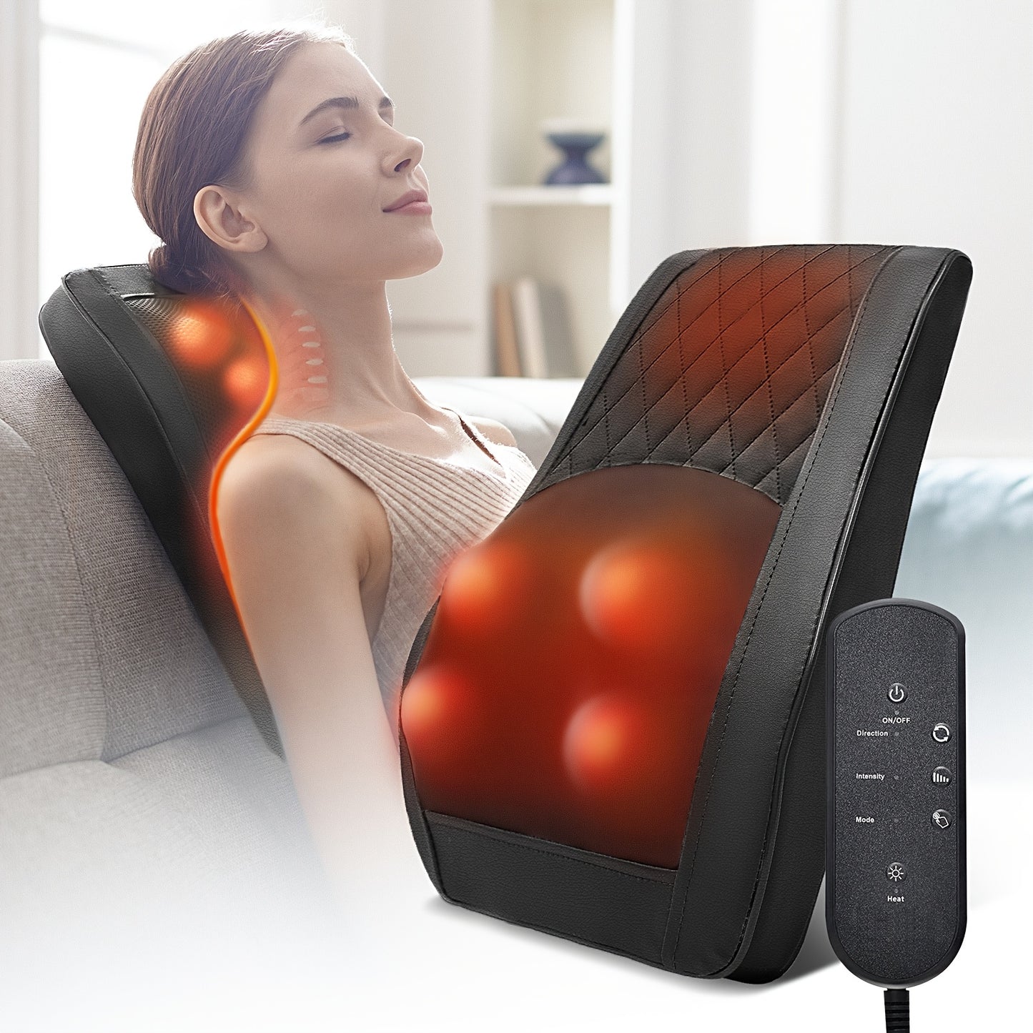 Shiatsu Neck And Shoulder Massager 1pc Ideal For Home, Office, Travel Use