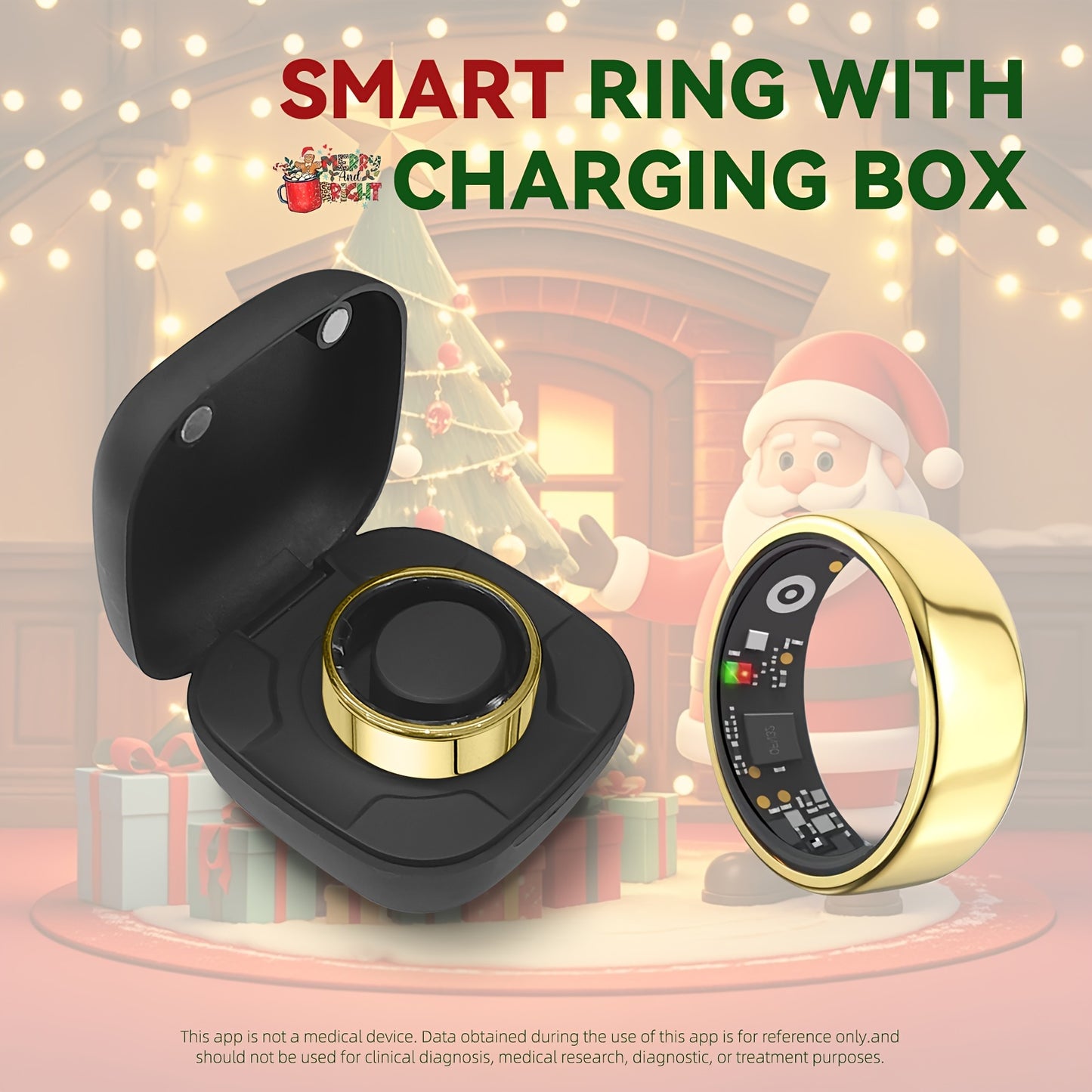 Upgraded Smart Ring with Real-Time Health & Fitness Tracking