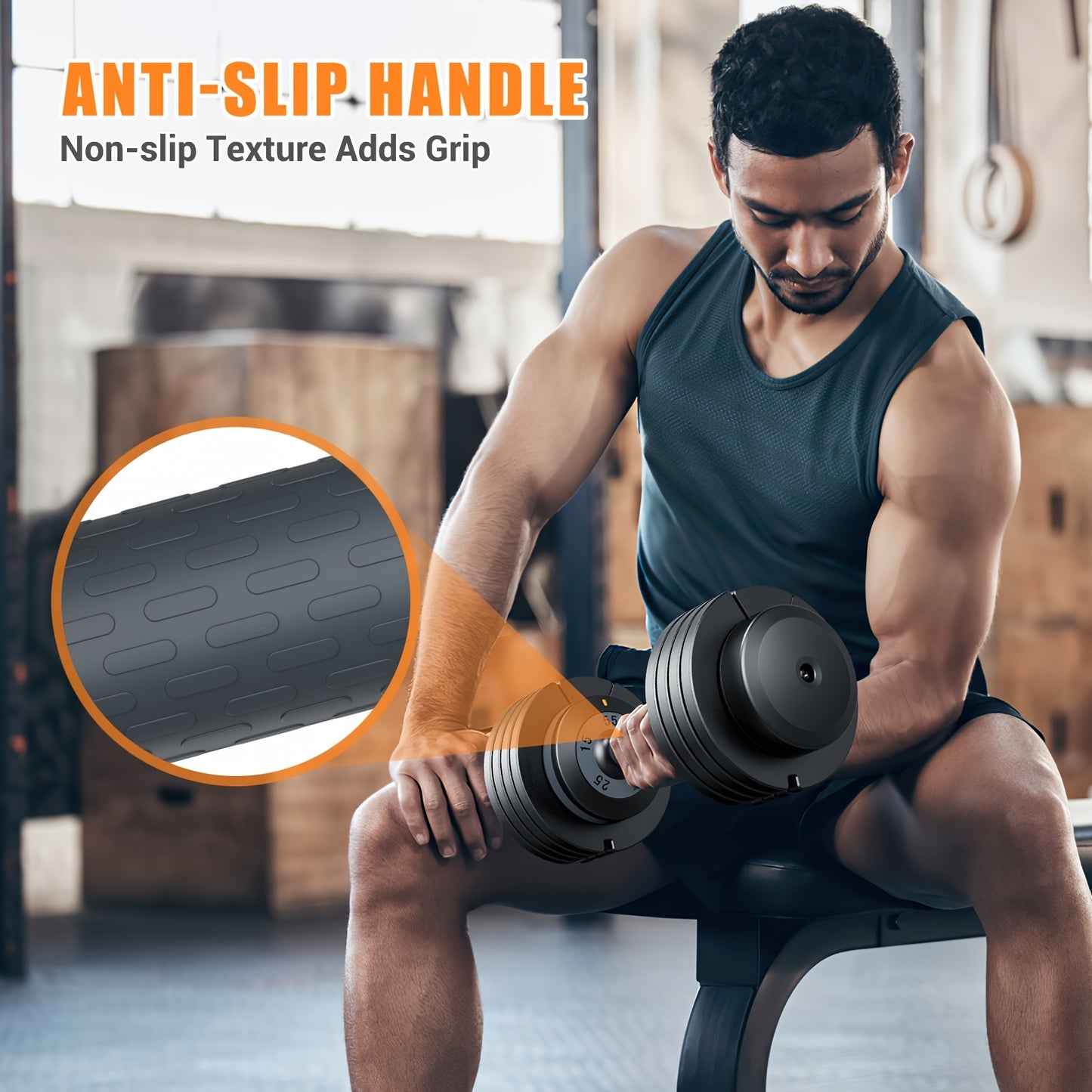 2pcs Adjustable Dumbbell Set