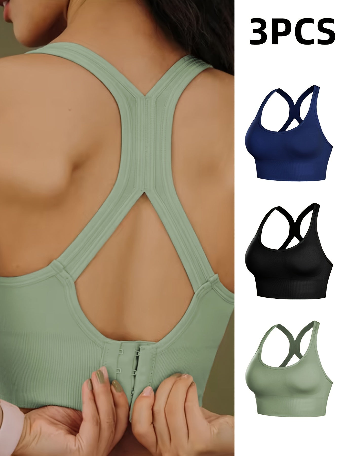 3 Pieces Of Sports Yoga Vest For Women