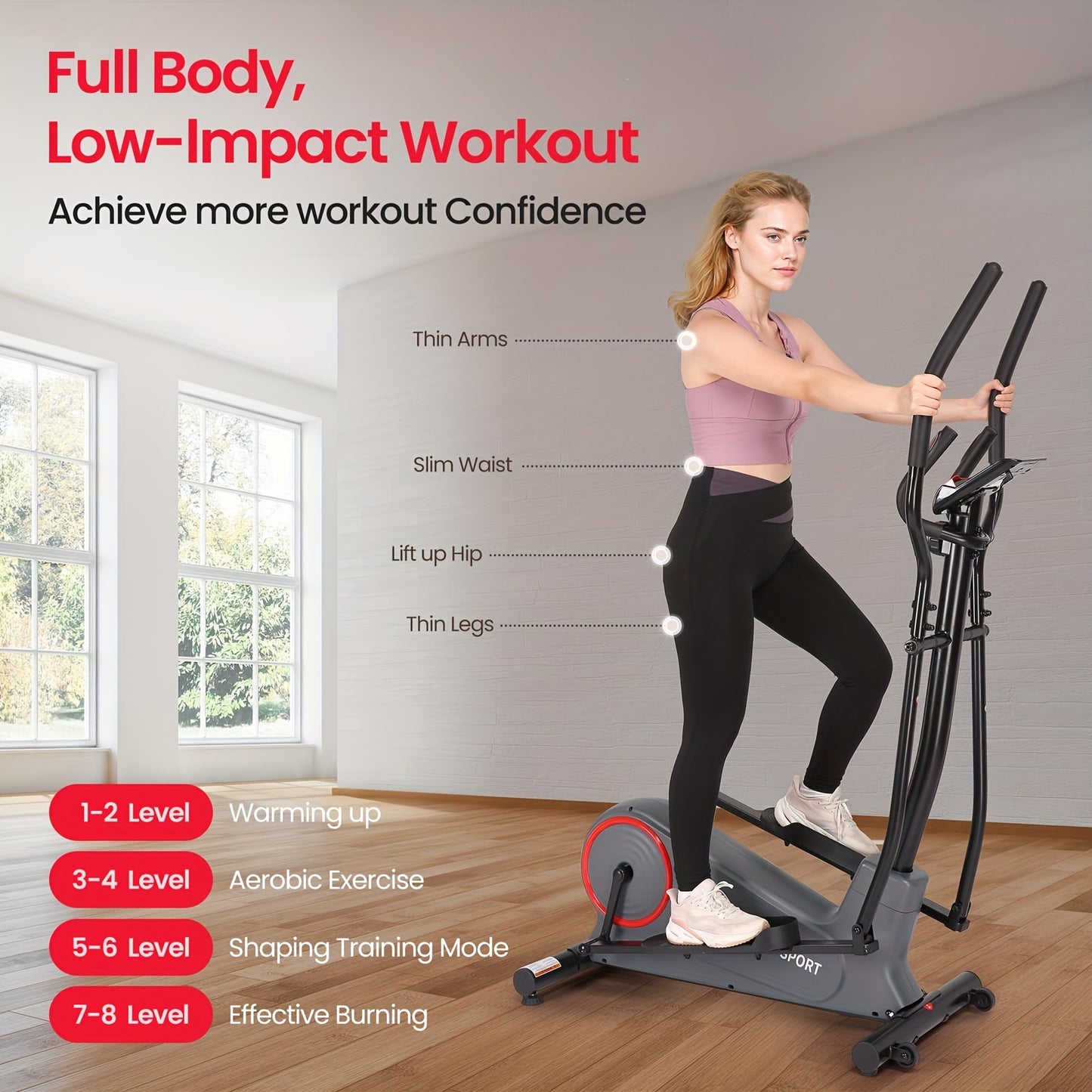 Front Flywheel Elliptical Machine