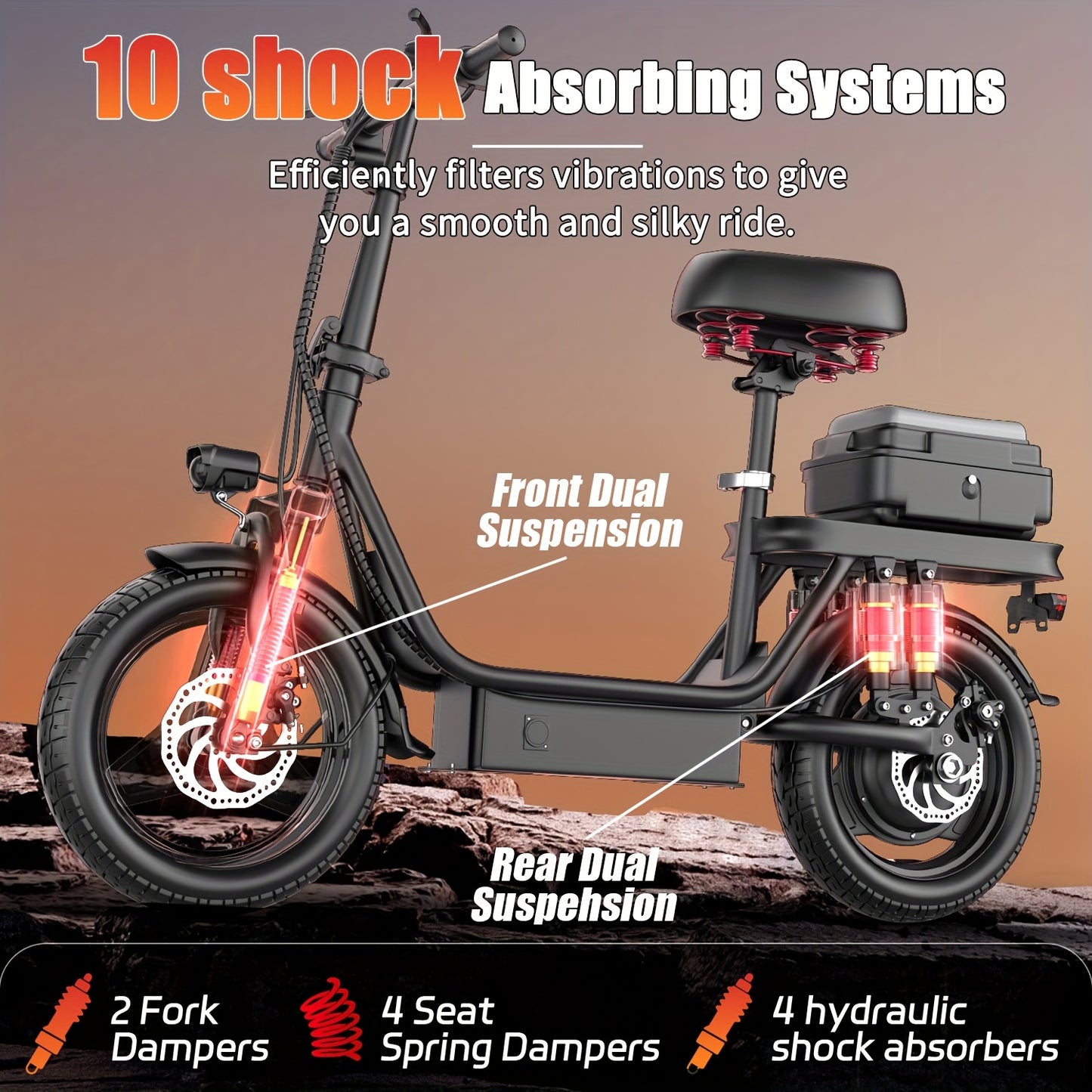 740W Peak Electric Scooter