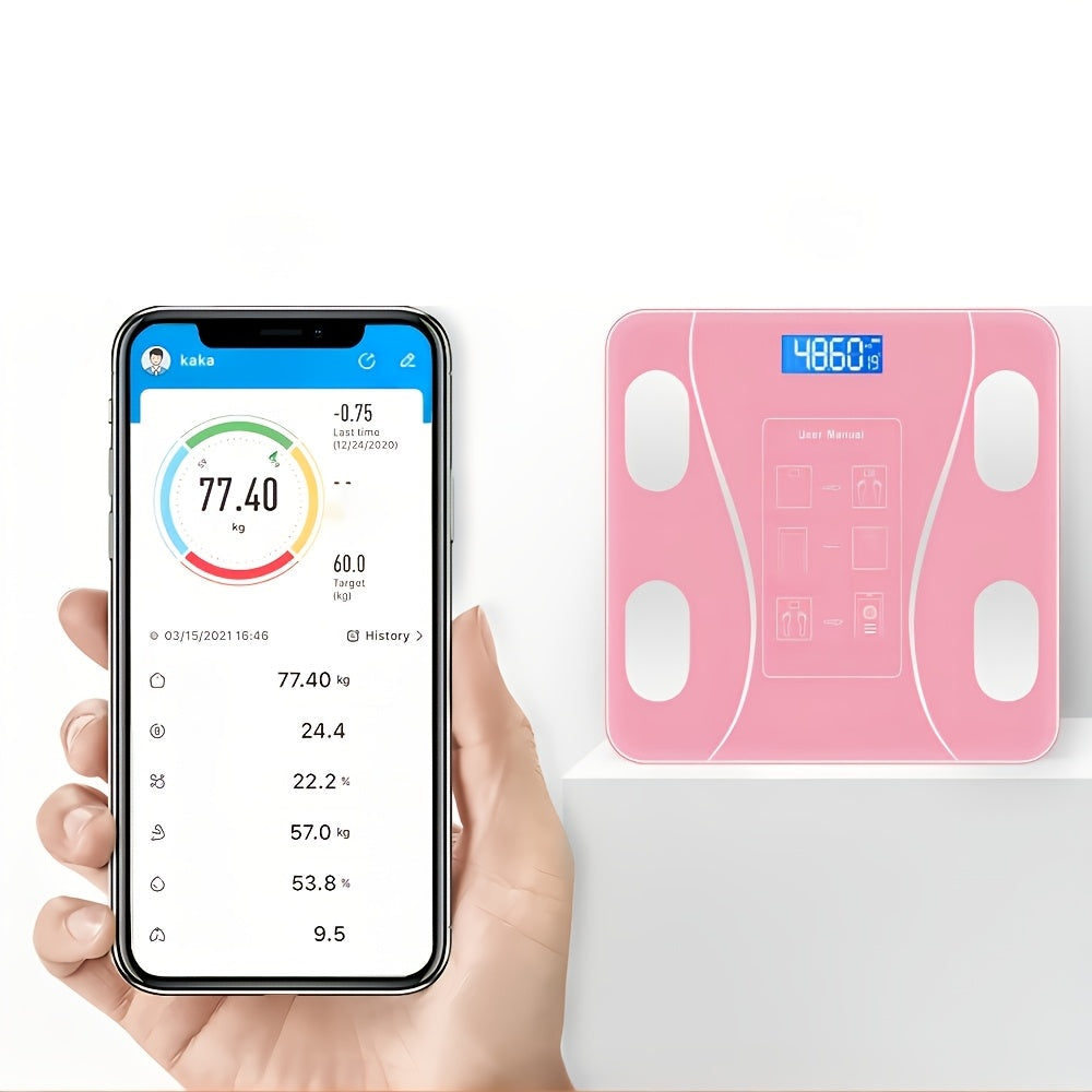 Daily Weight Tracking Smart Digital Bathroom Scale