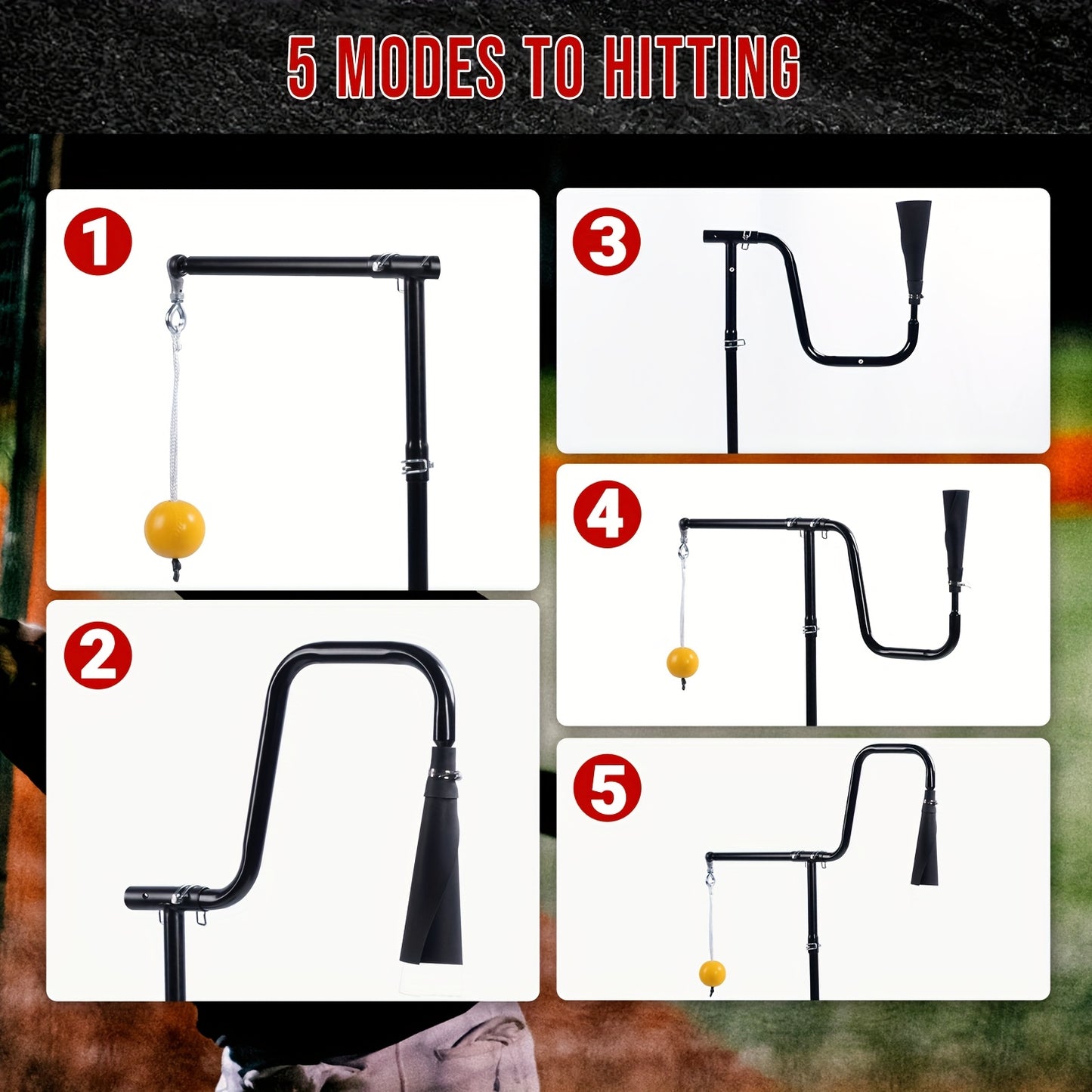 3-In-1 Baseball Softball Batting Tee