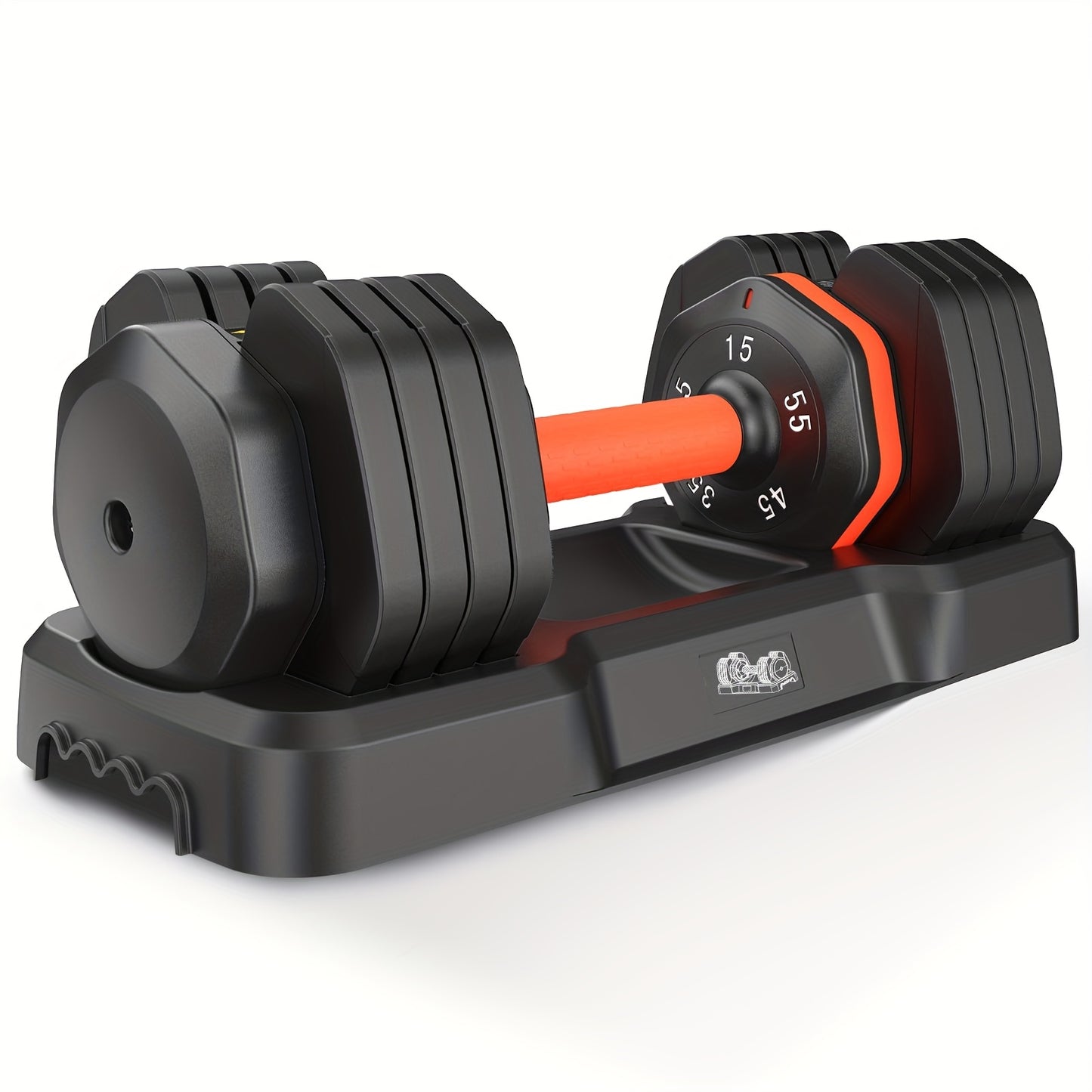 55LB 4-in-1 Adjustable Dumbbell Set