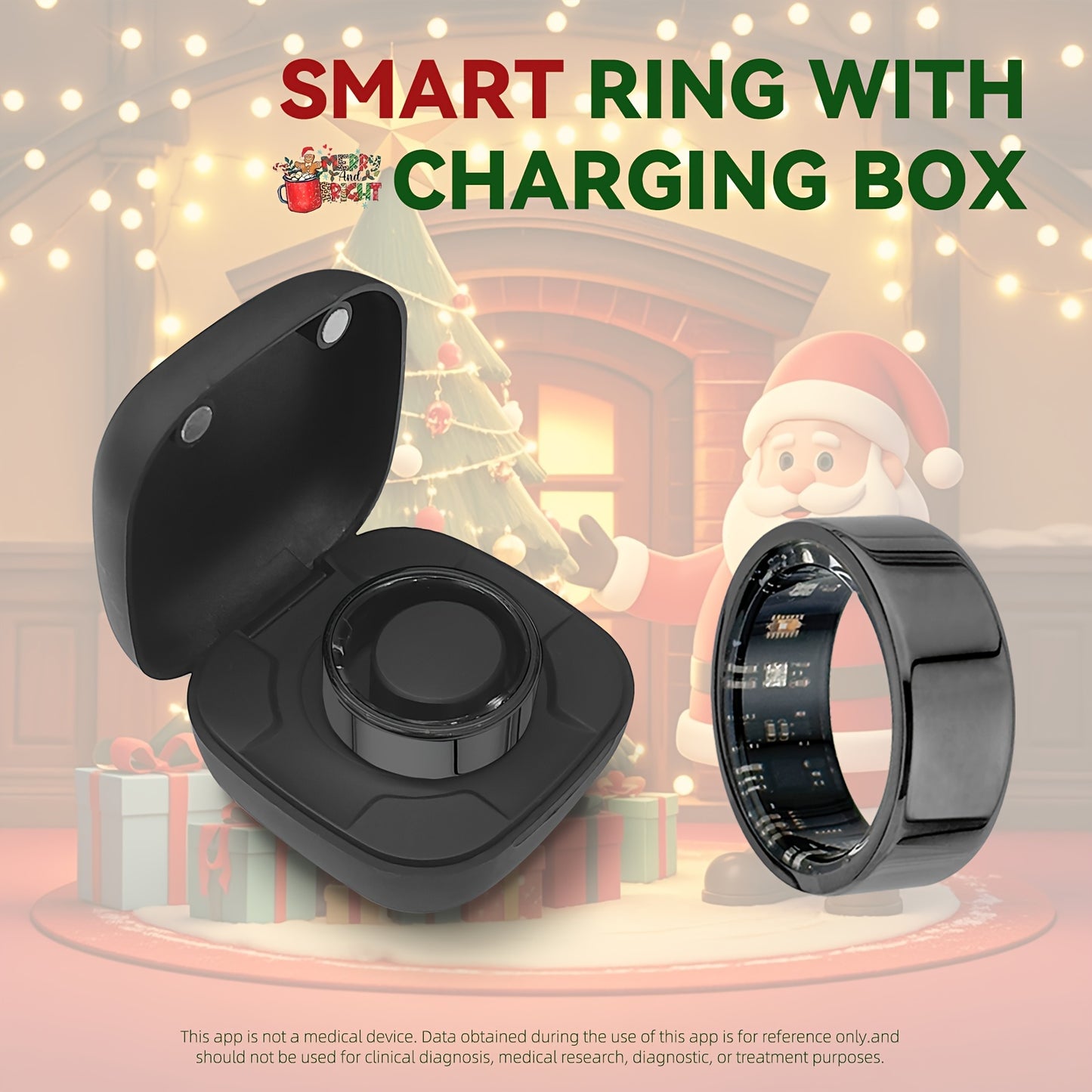 Upgraded Smart Ring with Real-Time Health & Fitness Tracking