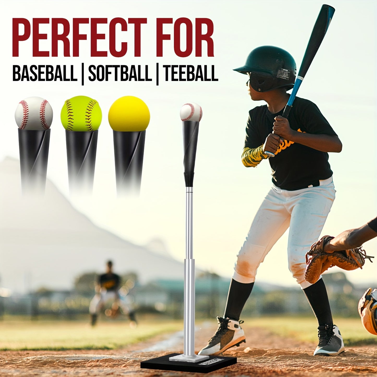 Adjustable Baseball/Softball Hitting Tee -