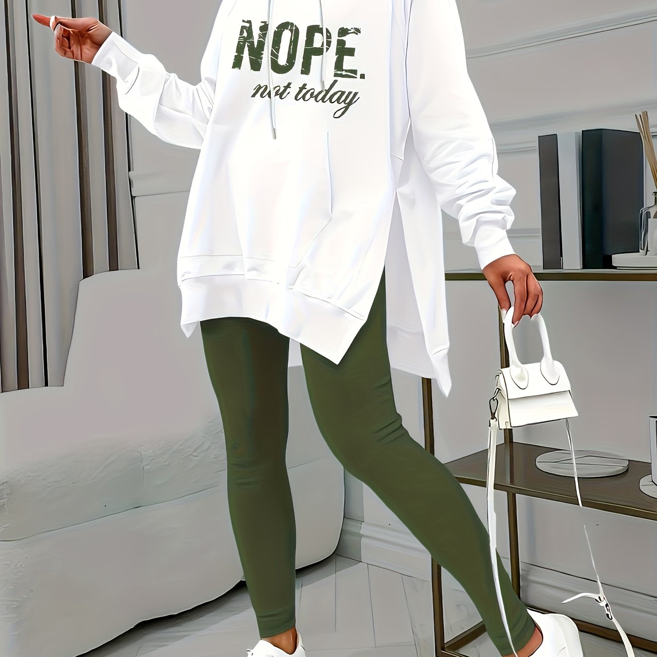 Women's Autumn And Winter Sports Two Piece Set