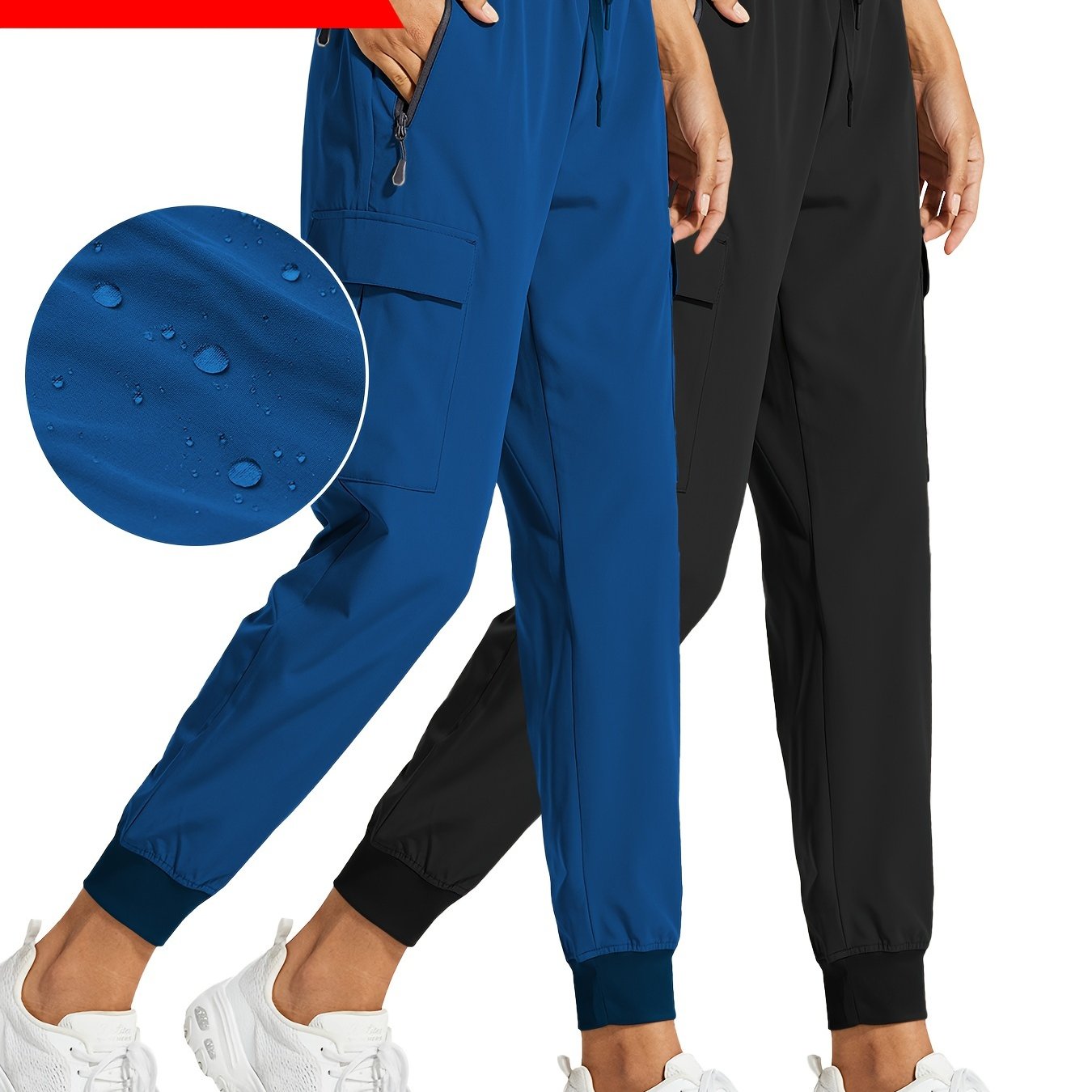 2PCS Women's Cargo Joggers