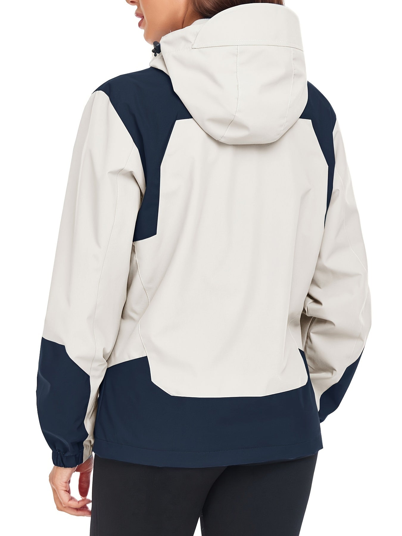 Womens Rain Jacket Lightweight Active Outdoor Raincoat With Removable Hood