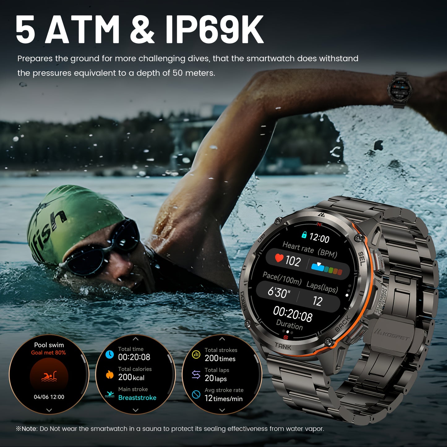 T3 Ultra GPS Smart Watch For Men