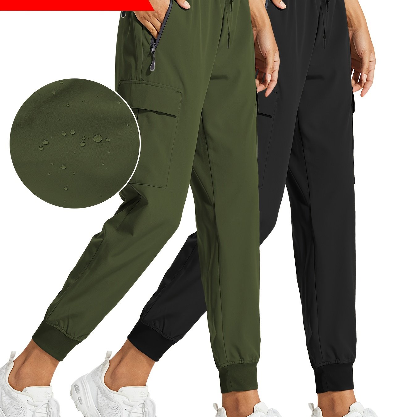 2PCS Women's Cargo Joggers