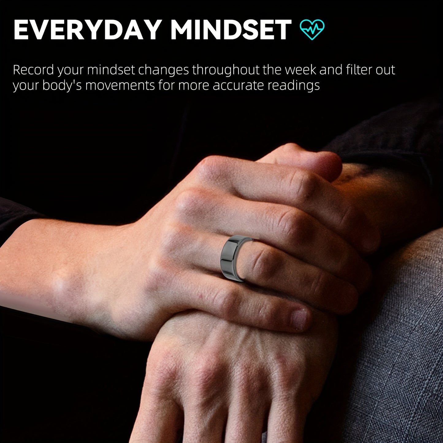 Upgraded Smart Ring with Real-Time Health & Fitness Tracking